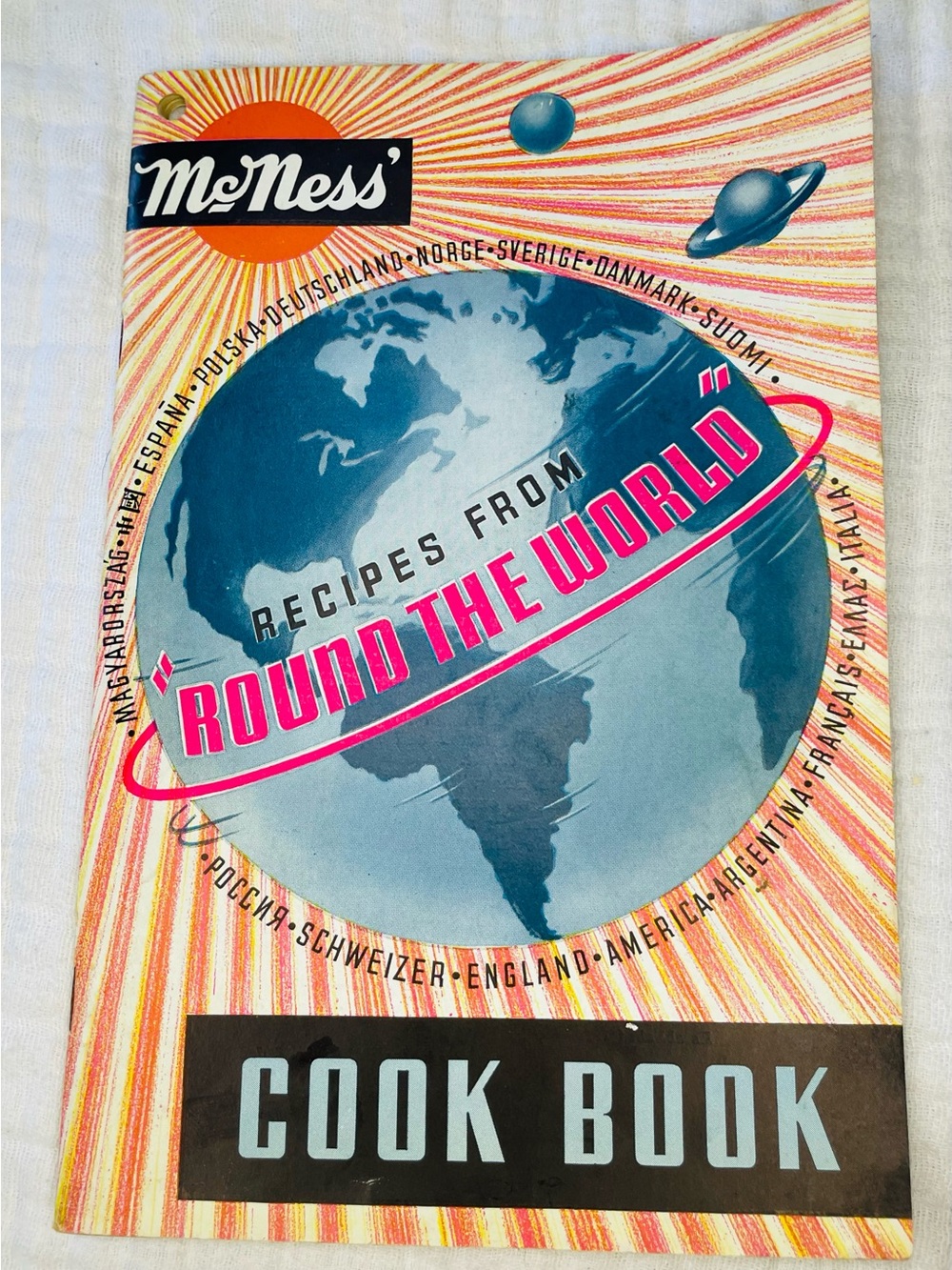 1930s McNess Recipes From "Round the World" Vintage Cook Book